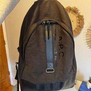 A.P.C. Black Backpack Sleek Modern Design
